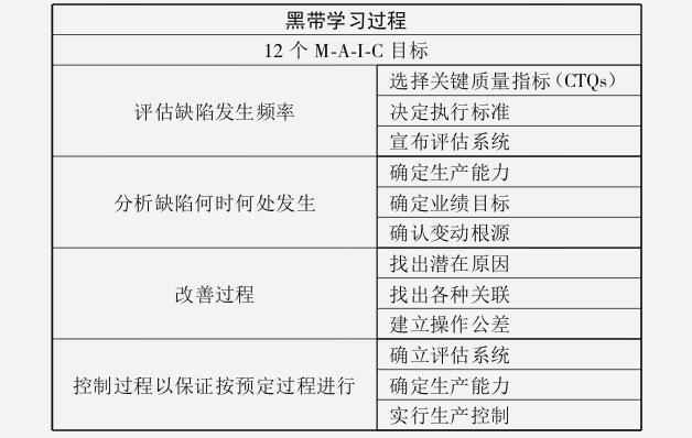 六西格玛黑带的培训